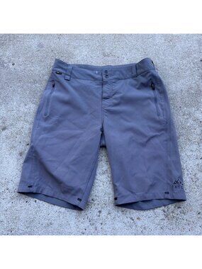 Tasco Mountain Bike Shorts Men’s 34 Gray Zip Pockets Active Adjustable Waist